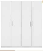 Armoire blanche 4 battants importée