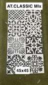 AT.CLASSIC Mix carrelage 45x45 noir et blanc design
