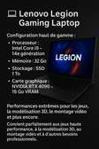 💻 Lenovo Legion Gaming Laptop Configuration haut de gamme
