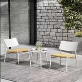 Salon bas de jardin - 2 fauteuils + 1 table