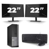 bureau dell i5 ssd128+hhd1tb ecran 22p ram 8