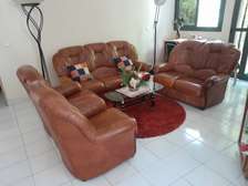 SALON CUIR 7 PLACES