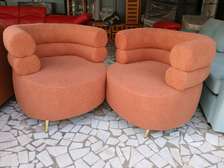 Fauteuils vintage orange