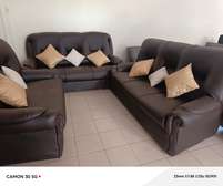 Salon 8 places en cuir anglais