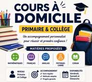 Cours soutien scolaire math physique chimie toutes matières