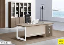 BUREAU DIRECTION CONTEMPORAIN AVEC CAISSON LATÉRAL INTÉGRÉ