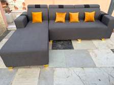 Salon 5 place angle couleur gris
