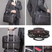 Sac à main Porte-documents en cuir véritable 15.6inch