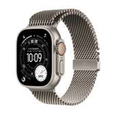 Apple Watch Ultra 3 Titane Naturel Bracelet Milanais Titane