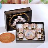 Ensemble 6 tasses et sous tasses
