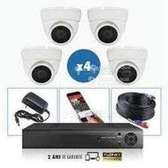 4 Caméras 2mp+ Dvr + disk