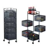 Chariot de cuisine rotatif 5 niveaux
