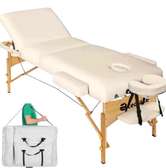 Table massage pliable couleur beige