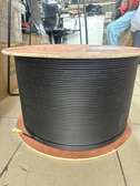 Câble fibre optique bobine complète noir réseau filaire