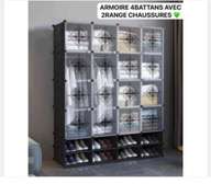 Armoire de 4batant avec rangement chaussures