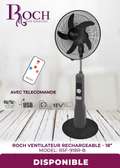 ventilateur rechargeable roch 18" avec télécommande