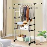 Cintre de rangement,3 niveaux pour accessoires et linge