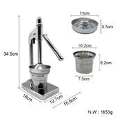 Presse-agrumes manuel acier inoxydable compact 34,5cm
