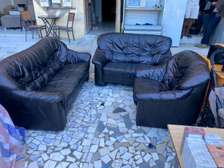 Salon cuir 6 place