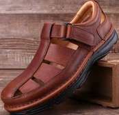 sandales clarcks cuir noir velcro antidérapantes