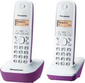 Téléphone fixe SANS FIL duo - Panasonic pourpre