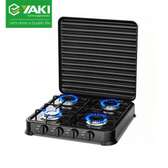 PLAQUE YAKI 4FEUX A GAZ NOIR YGSS004B