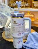 Gourde isotherme 1,18L motif floral avec paille