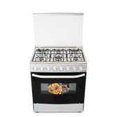 CUISINIERE ASTECH 6FEUX 80X60 A GAZ AVEC FOUR A GAZ INOX m
