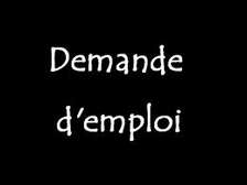 Demande emploi maison