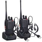 2 talkie-walkie rechargeable avec écouteurs portée 3-6km