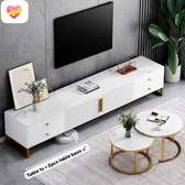Ensemble table tv et 2 table basse