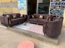 Salon 7 Places Velour Marron