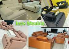 Salon en cuir 7 places