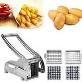 Coupe-frites inox manuel 4 lames ergonomique