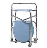 Chaise Percée à toilettes Médicale Mobile avec Roulettes
