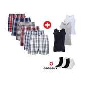 Pack 6 caleçons 4 paires chaussette et 3 sous vêtement