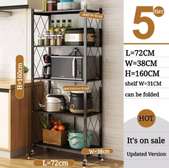 ETAGERE Rangement en Metal Pliable 5 Niveaux