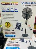 VENTILATEUR CORALSTAR 16"RECHARGEABLE PANO SOLAIRE