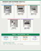 Disques durs externes SSD M.2 (128 Go à 1 To)