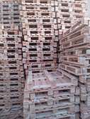 Palette d’exposition en bois caoutchouc et Chapin