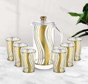 Ensemble Carafe et 6 Verres en Cristal
