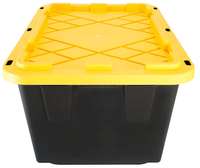 Boite de rangement en plastique 102 L avec couvercle