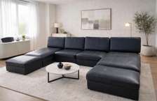Salon en cuir