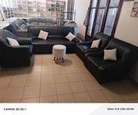 Salon 6 places en cuir anglais