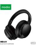 Casque Modio WB-01 Sans Fil Noir – Son HD, Longue Autonomie,