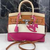 Sac  multicolore cadenas argenté