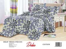 Dalia ensemble draps coton 3 pièces motifs modernes