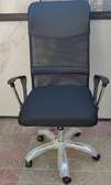 Chaise bureau ergonomique noire réglable maille