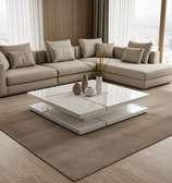 TABLE BASSE CARRE BLANC