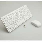 Clavier souris sans fil blanc – avec mini connecteur